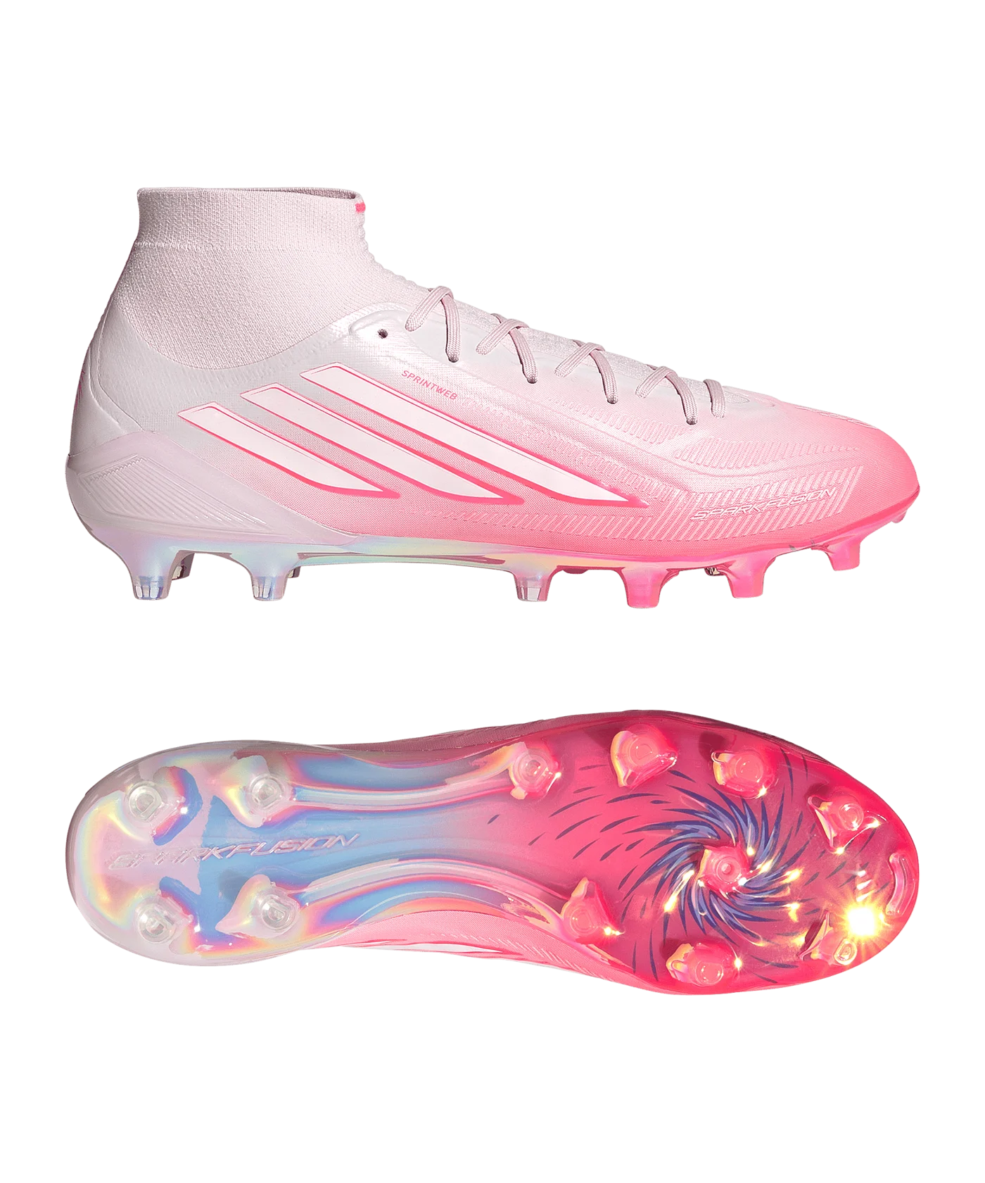adidas F50 Sparkfusion Elite Mid Cut FG/AG Chaos vs Control Femmes Rose