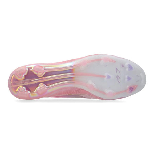 ADIDAS F50 ELITE LACELESS FG LAMINE YAMAL 304 - ROSE CLAIR/PURPLE GLOW/LITE PINK ÉDITION LIMITÉE